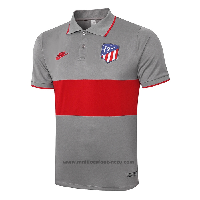 Maillot Polo Atletico Madrid 2020-2021 Gris